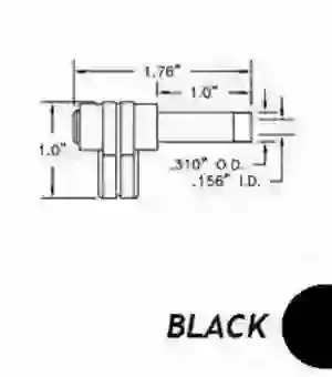E-Z Hook 9309 Shrouded Right-Angle Banana Jack